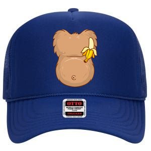 Monkey Ape Belly Costume High Crown Mesh Back Trucker Hat