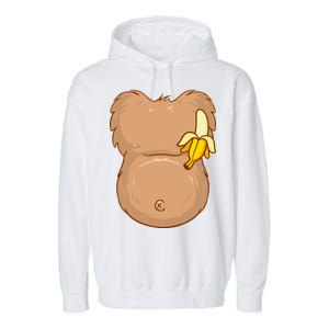 Monkey Ape Belly Costume Garment-Dyed Fleece Hoodie