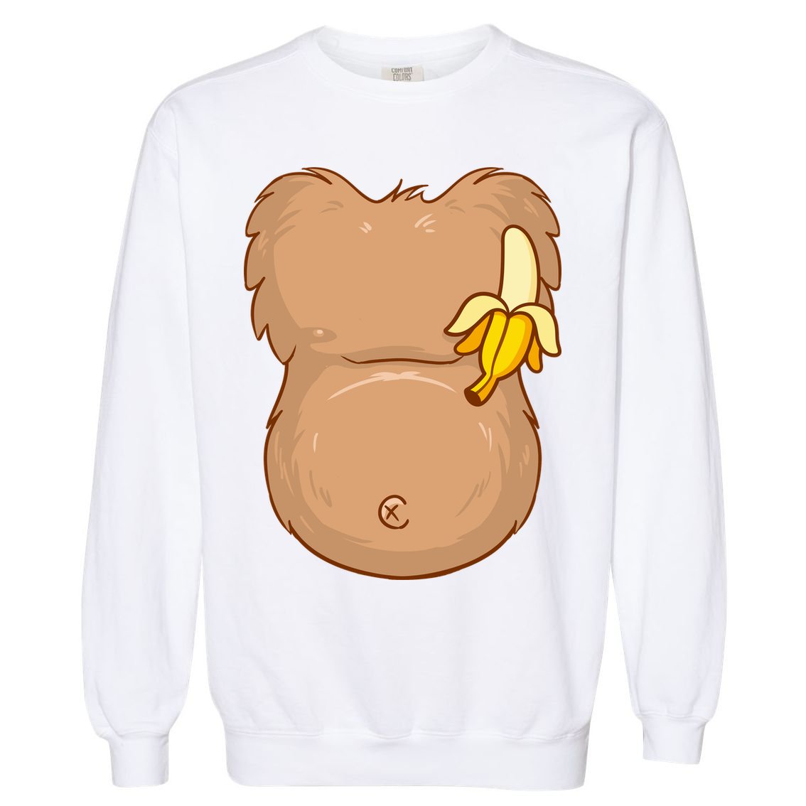 Monkey Ape Belly Costume Garment-Dyed Sweatshirt