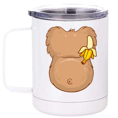 Monkey Ape Belly Costume 12 oz Stainless Steel Tumbler Cup