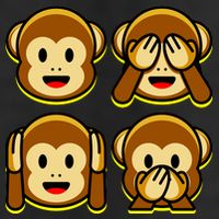 Monkey Emoji Smiley Face Cool Comfort Performance Bucket Hat