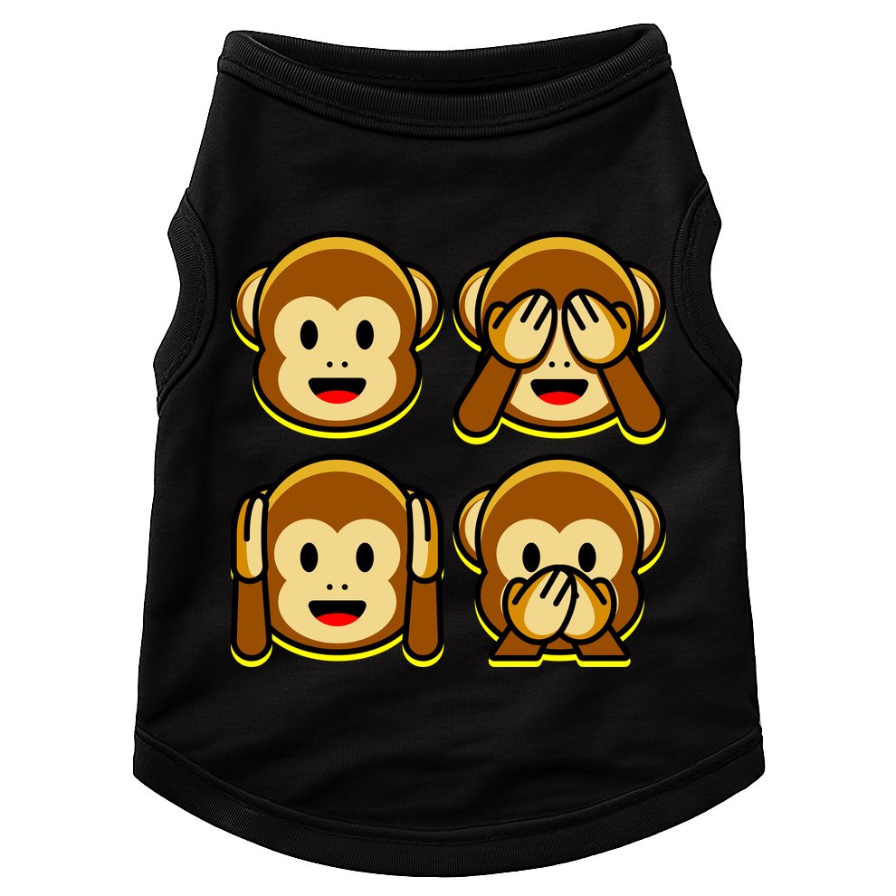 Monkey Emoji Smiley Face Doggie Tank