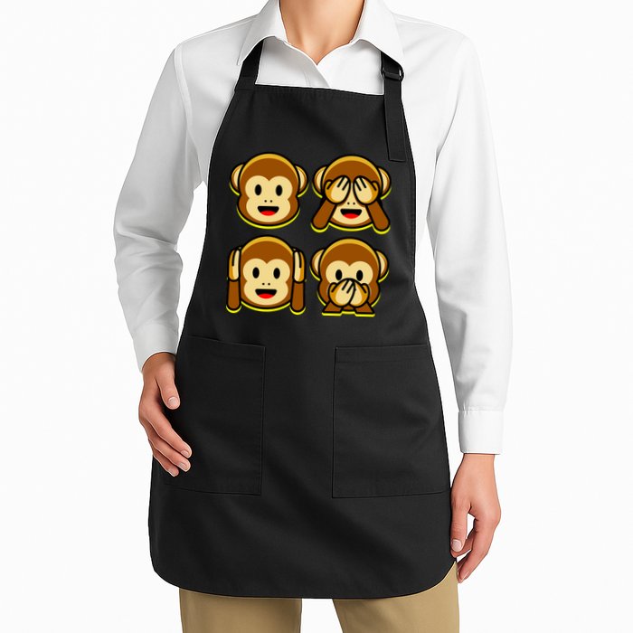 Monkey Emoji Smiley Face Apron