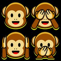 Monkey Emoji Smiley Face Sustainable Bucket Hat