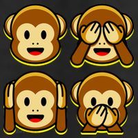 Monkey Emoji Smiley Face 11oz C Handle Ceramic Mug