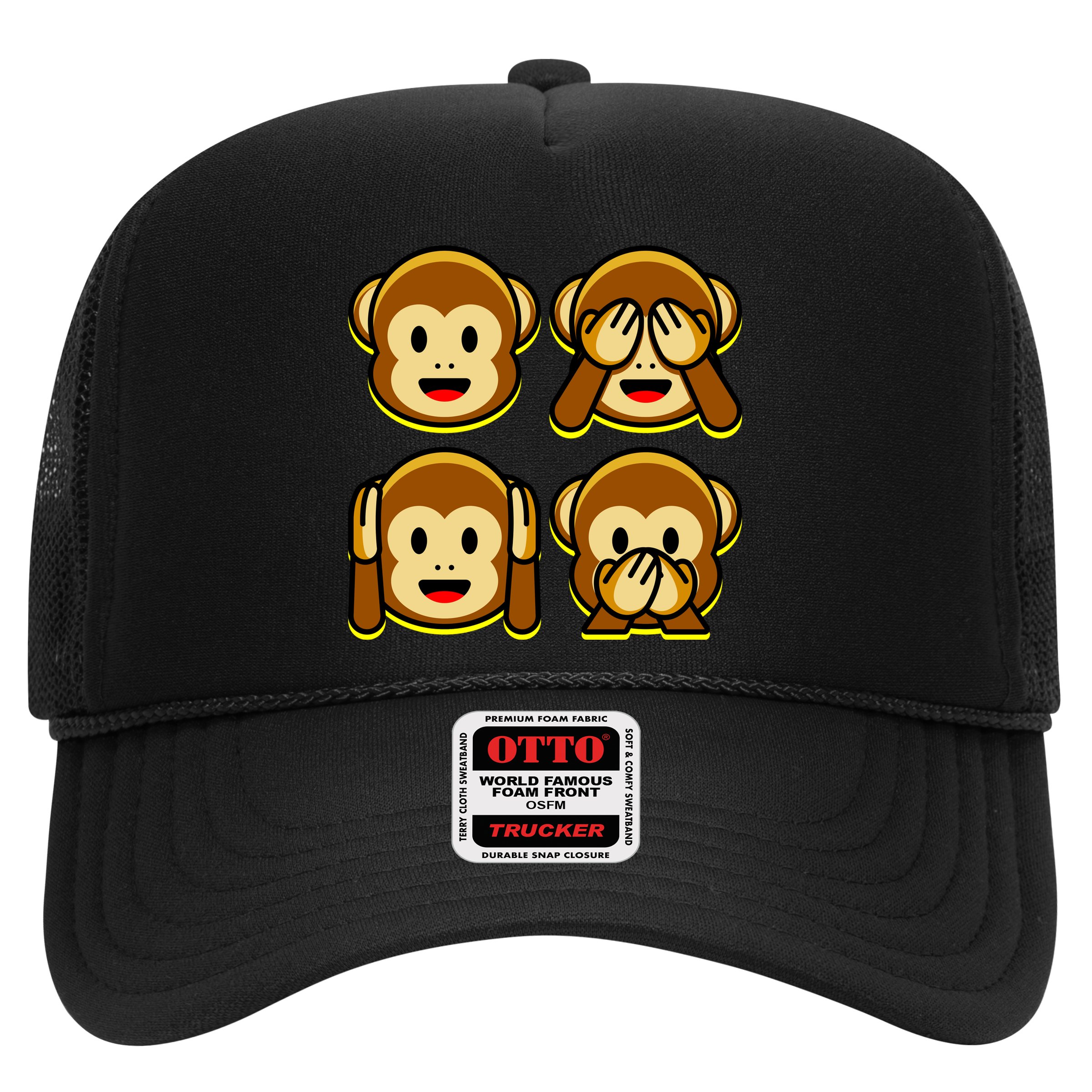 Monkey Emoji Smiley Face Hat