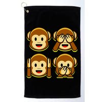 Monkey Emoji Smiley Face Golf Towel