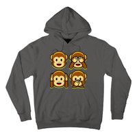 Monkey Emoji Smiley Face Hoodie