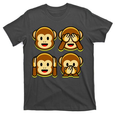 Monkey Emoji Smiley Face T-Shirt