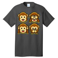 Monkey Emoji Smiley Face Tall T-Shirt