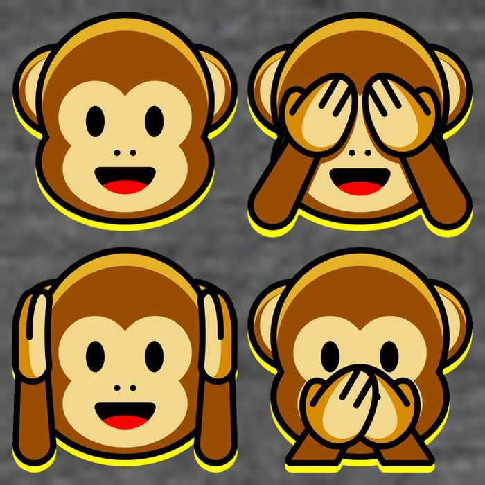 Monkey Emoji Smiley Face Magnet