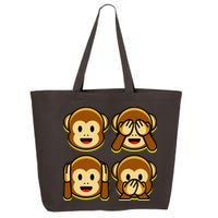 Monkey Emoji Smiley Face 25L Jumbo Tote