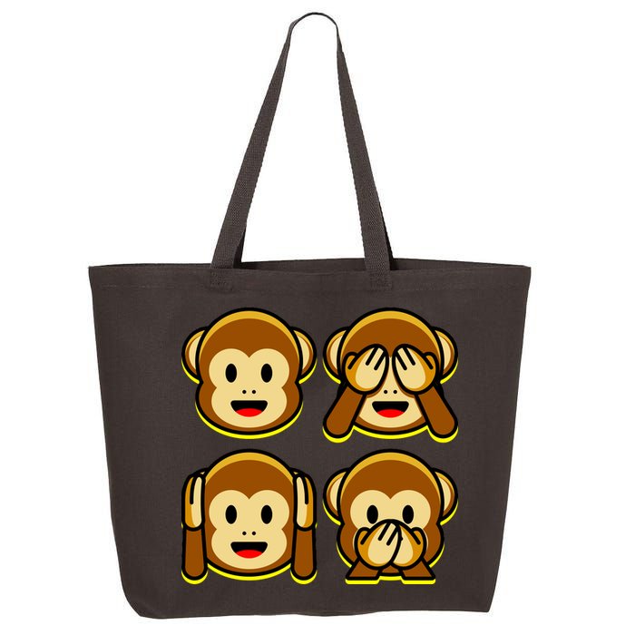 Monkey Emoji Smiley Face 25L Jumbo Tote