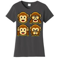 Monkey Emoji Smiley Face Women's T-Shirt