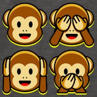Monkey Emoji Smiley Face Vector Backpack