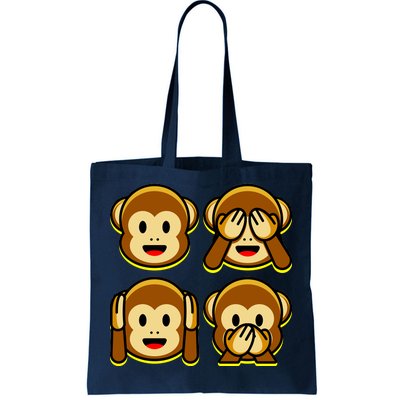 Monkey Emoji Smiley Face Tote Bag