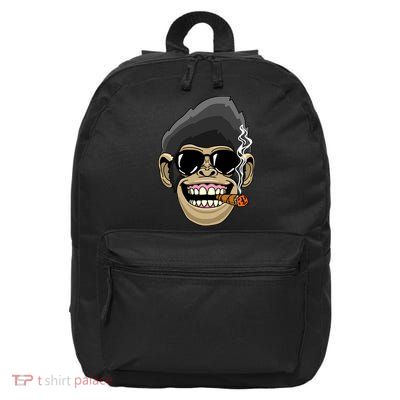 Monkey Smoking Cigar 16 in Basic Backpack