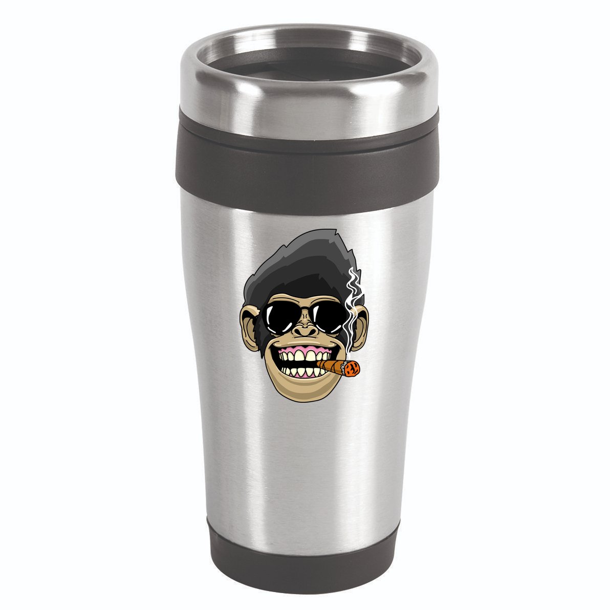 Monkey Smoking Cigar 16oz Travel Tumbler
