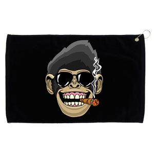 Monkey Smoking Cigar Grommeted Golf Towel