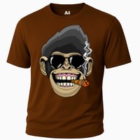 Monkey Smoking Cigar Cooling Performance Crew T-Shirt