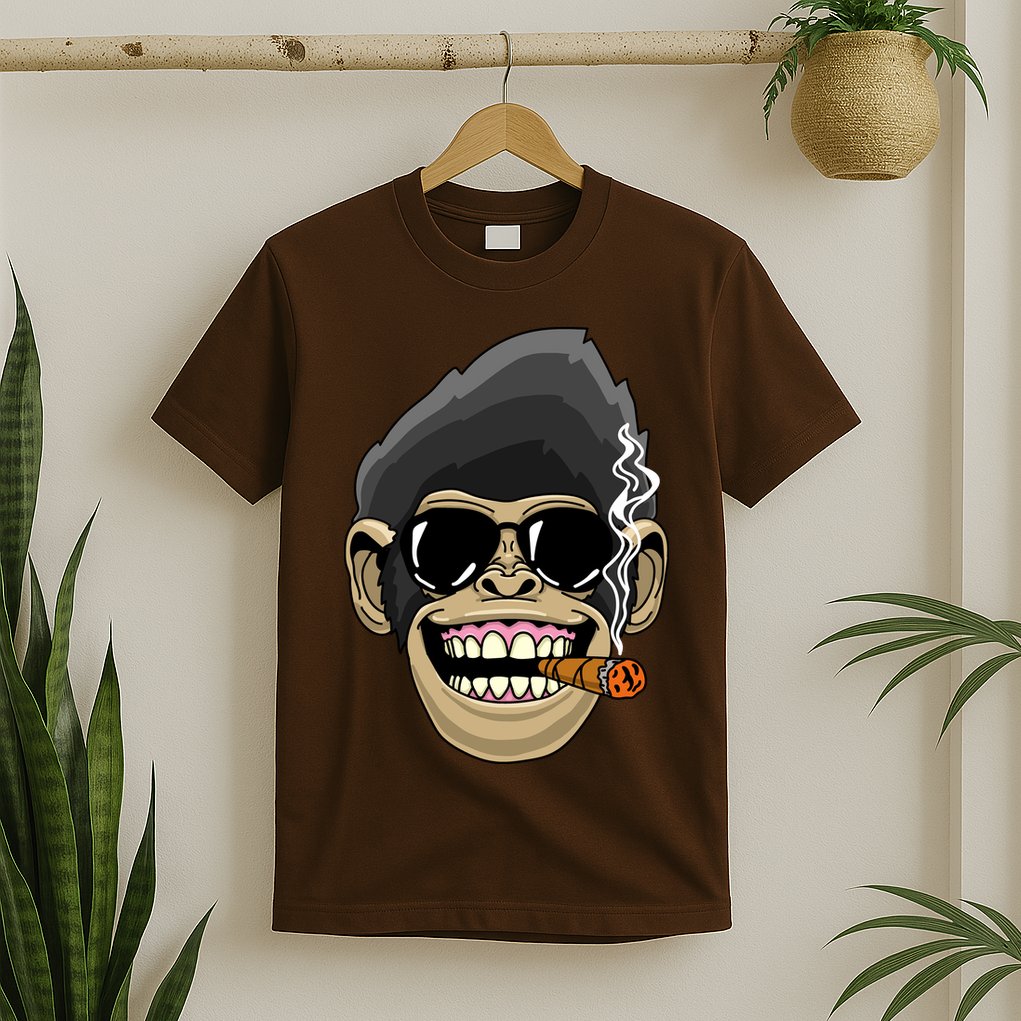 Monkey Smoking Cigar T-Shirt