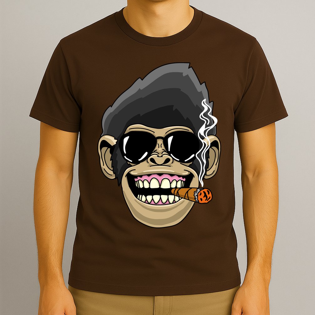Monkey Smoking Cigar T-Shirt