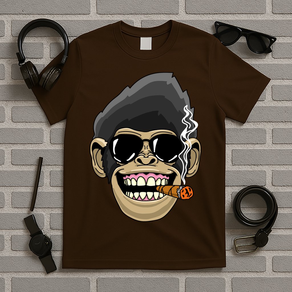 Monkey Smoking Cigar T-Shirt