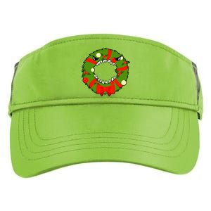 Monster Killer Christmas Wreath Adult Drive Performance Visor