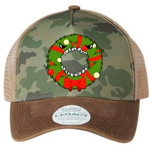 Monster Killer Christmas Wreath Legacy Tie Dye Trucker Hat