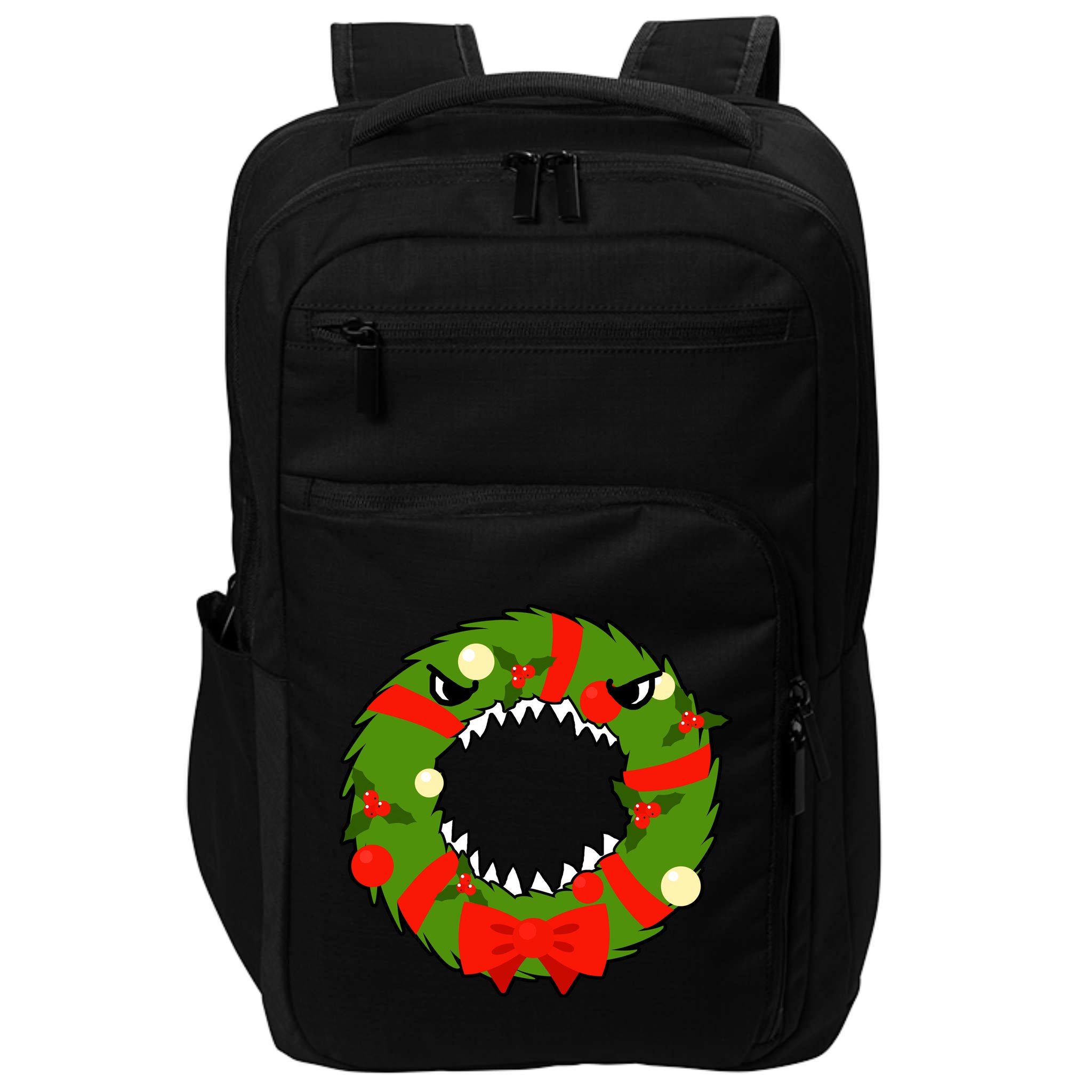 Monster Killer Christmas Wreath Impact Tech Backpack