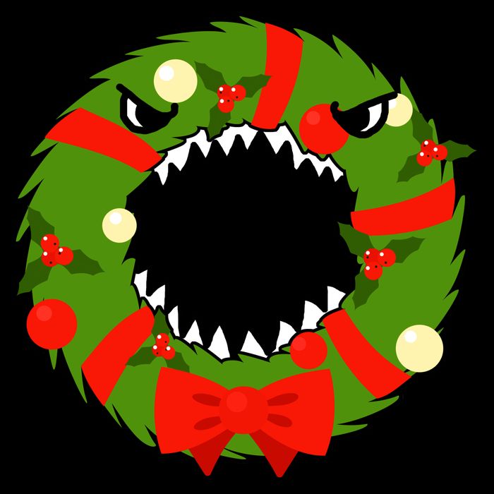 Monster Killer Christmas Wreath Impact Tech Backpack