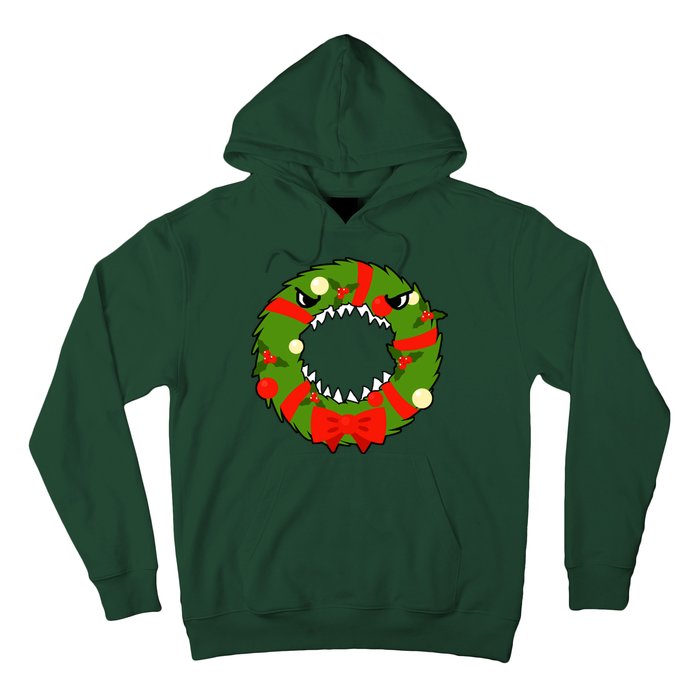 Monster Killer Christmas Wreath Hoodie