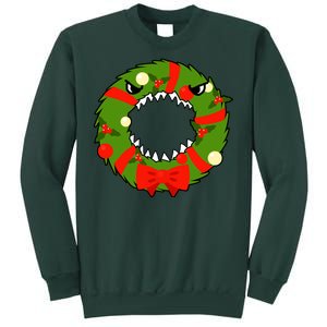 Monster Killer Christmas Wreath Sweatshirt