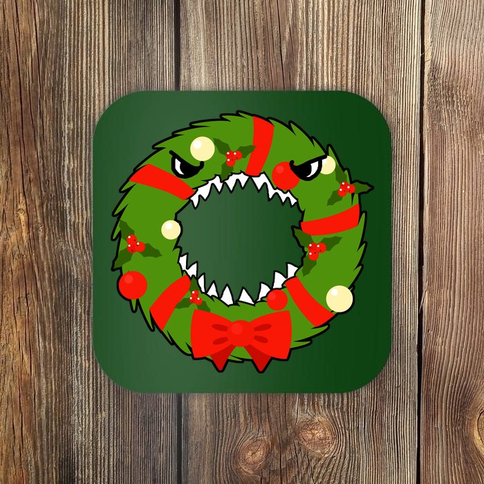 Monster Killer Christmas Wreath Coaster