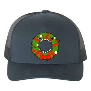 Monster Killer Christmas Wreath Yupoong Adult 5-Panel Trucker Hat