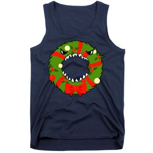 Monster Killer Christmas Wreath Tank Top