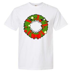 Monster Killer Christmas Wreath Garment-Dyed Heavyweight T-Shirt