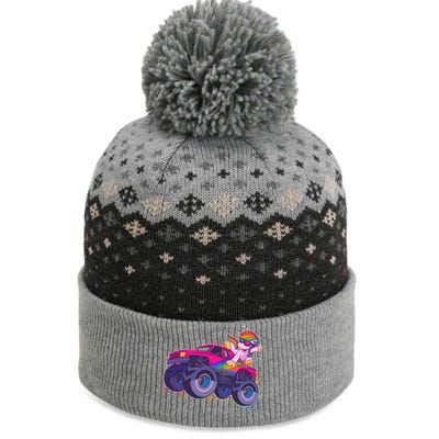 Monster Truck Unicorn The Baniff Cuffed Pom Beanie