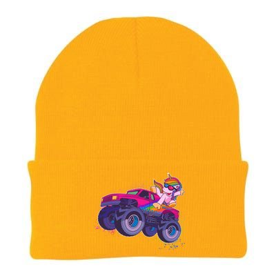 Monster Truck Unicorn Knit Cap Winter Beanie