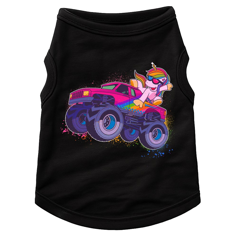 Monster Truck Unicorn Doggie Tank