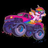 Monster Truck Unicorn Doggie Tank