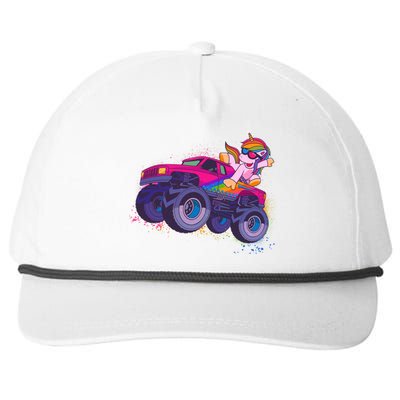 Monster Truck Unicorn Snapback Five-Panel Rope Hat