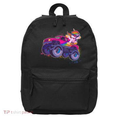 Monster Truck Unicorn 16 in Basic Backpack