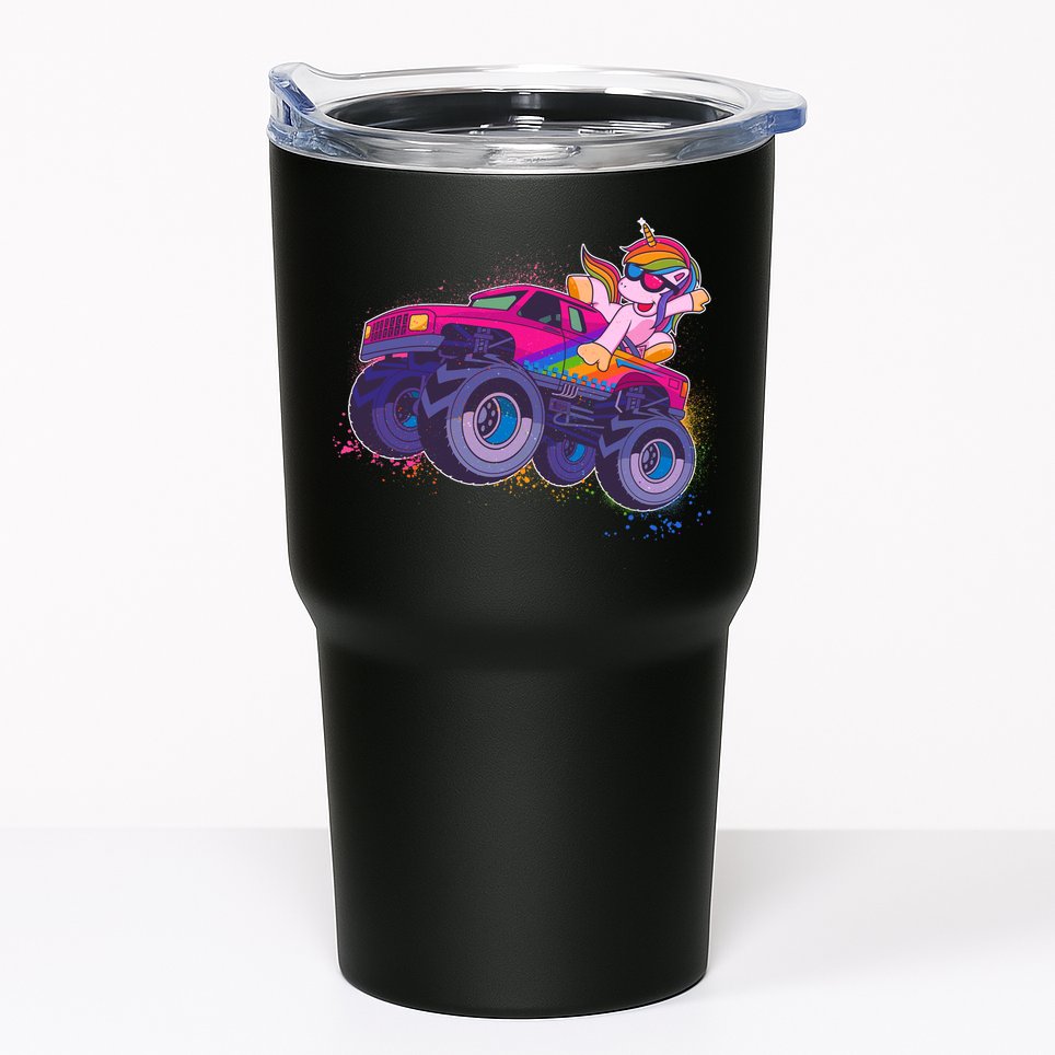 Monster Truck Unicorn Tumbler