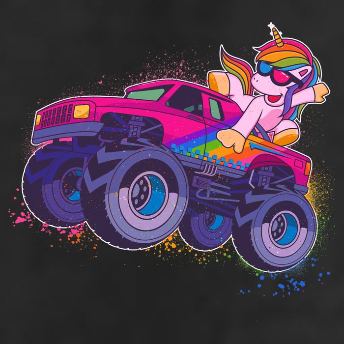 Monster Truck Unicorn 25L Jumbo Tote