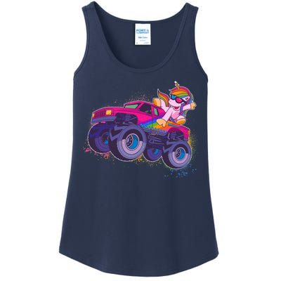 Monster Truck Unicorn Ladies Essential Tank