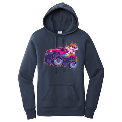 Monster Truck Unicorn Women's Pullover Hoodie