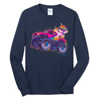 Monster Truck Unicorn Tall Long Sleeve T-Shirt