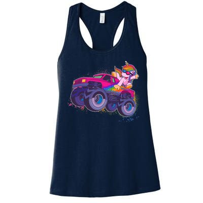 Monster Truck Unicorn Women's Racerback Tank