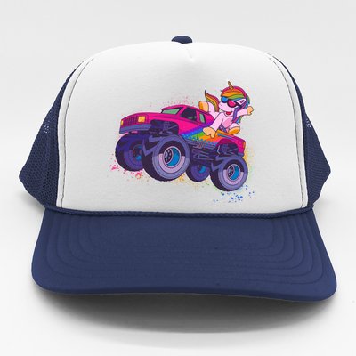 Monster Truck Unicorn Trucker Hat